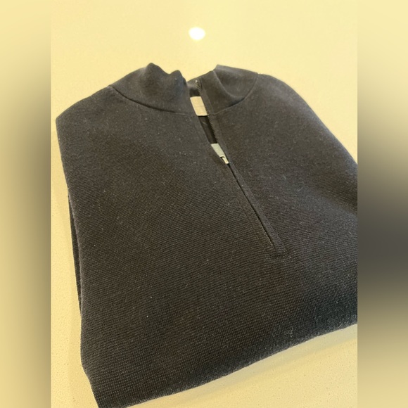 COS mock neck 3/4 zip up - Picture 2 of 12